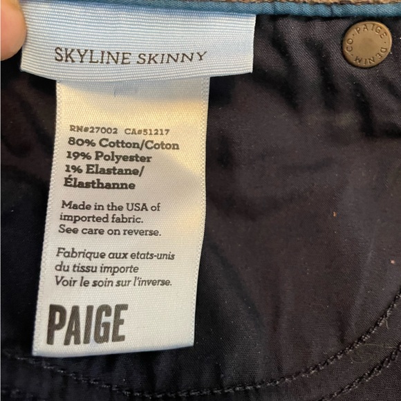 Paige Denim Skyline Skinny Jeans - Size 19, Jenna wash - Picture 6 of 9